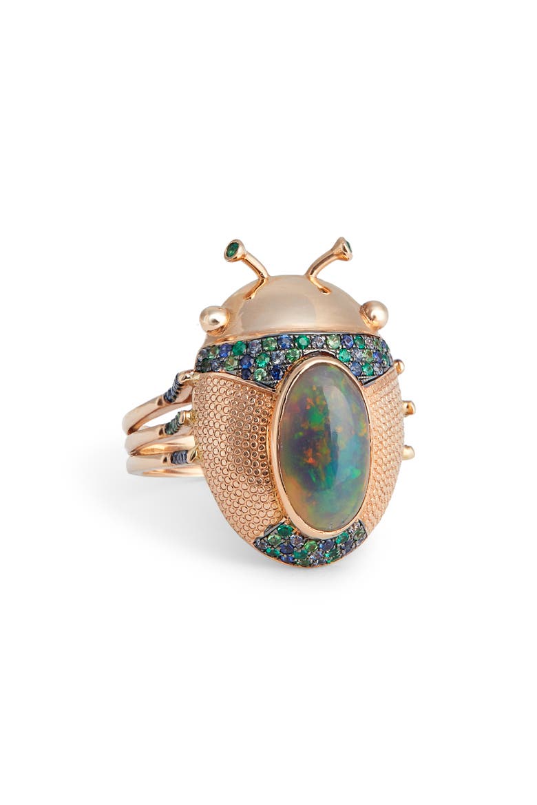 Mini Catarina Ring, Main, color, PINK GOLD
