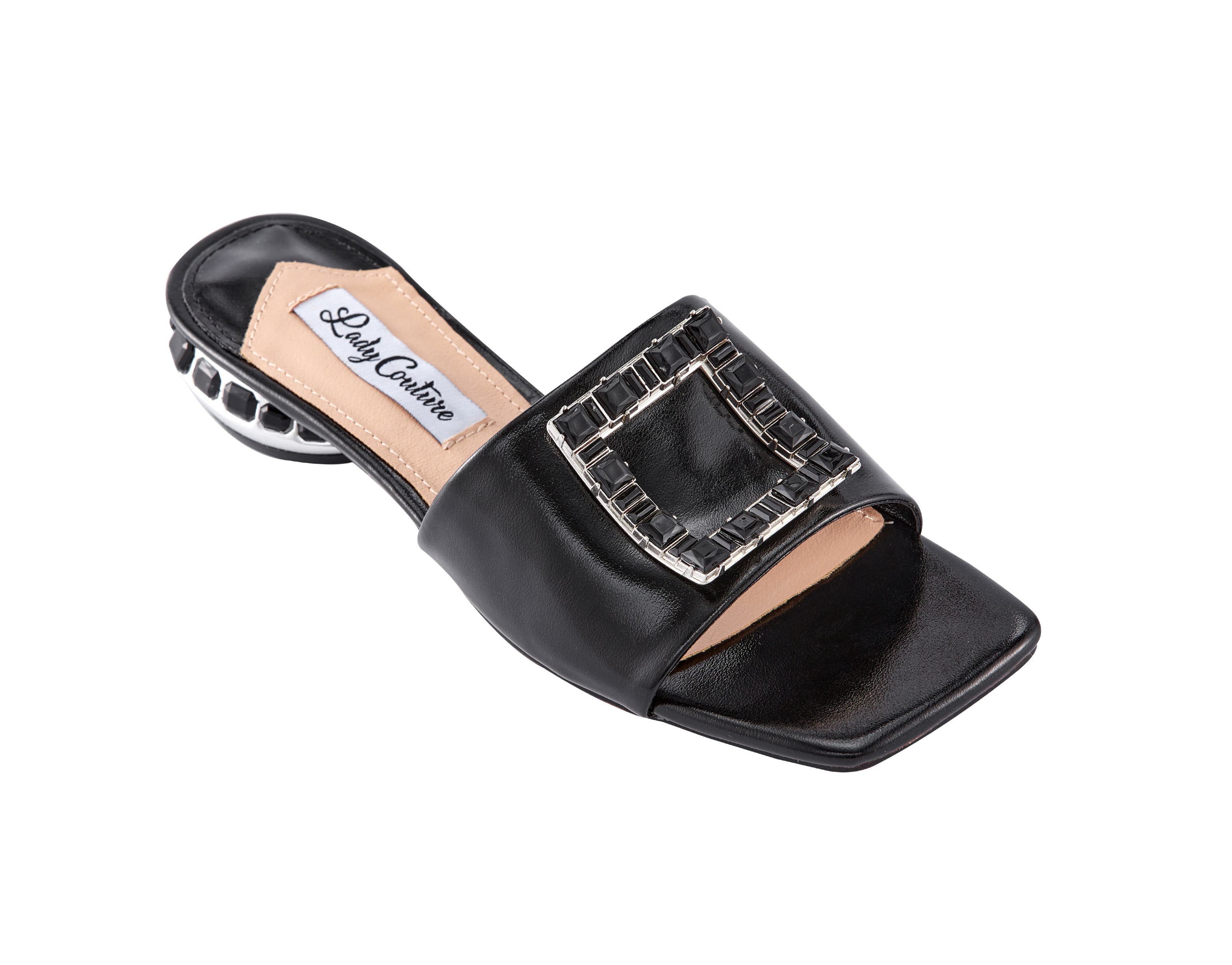 LADY COUTURE Metallic Jewel Sandal, Main, color, 