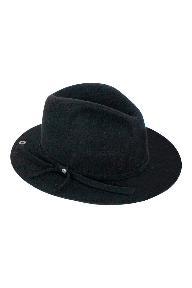 Mayfair Wool Fedora, Main, color, BLACK