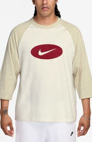Nike Club Three-Quarter Raglan T-Shirt
