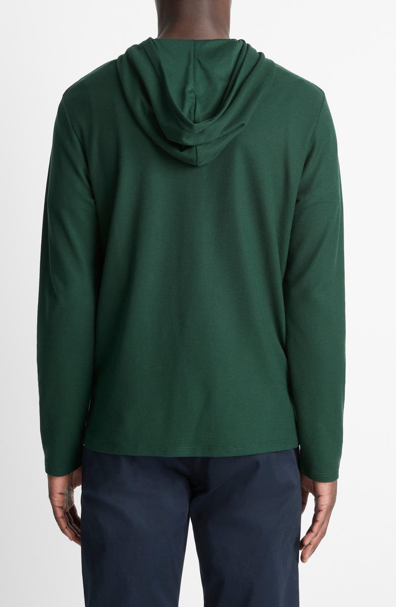 Pima Cotton Piqué Hoodie