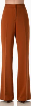 IVONNE High-Rise Semi-Flare Trousers