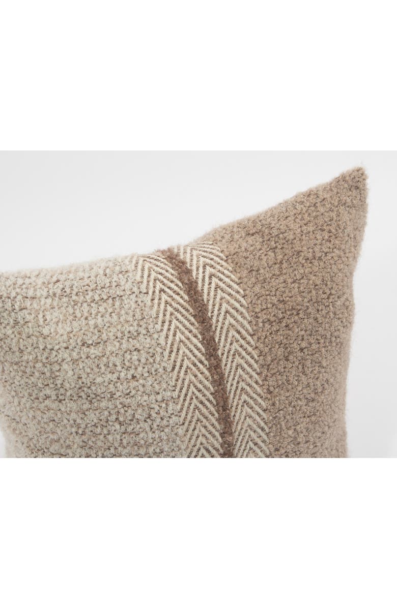 Allpa Handwoven Boucle Alpaca Pillow Cover, Alternate, color, Brown