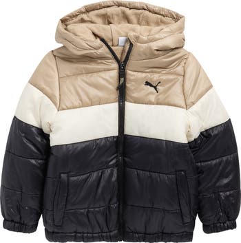 Kids' Colorblock Water Resistant Puffer Jacket