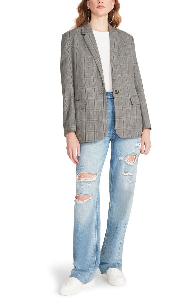 BB Dakota by Steve Madden The Big Business Plaid Blazer, Main, color,