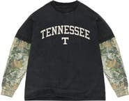 Uscape Apparel Men's Uscape Apparel  Black/Camo Tennessee Volunteers Back Bay Twofer Heavyweight Long Sleeve T-Shirt