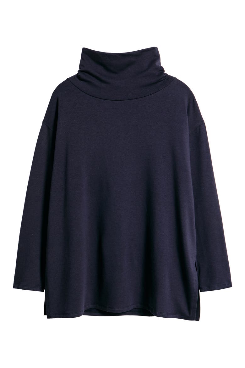 Cowl Neck Knit Top, Alternate, color, INK