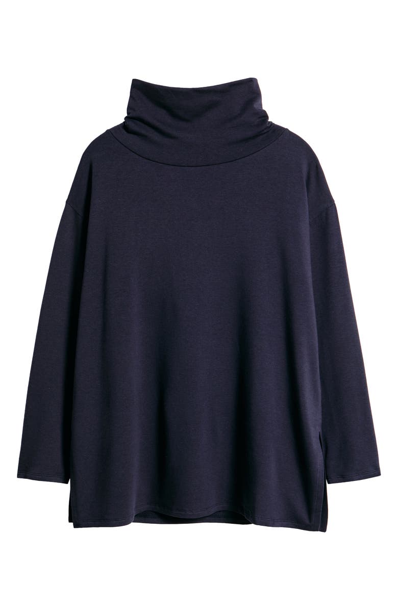 Eileen Fisher Cowl Neck Knit Top, Alternate, color, Ink