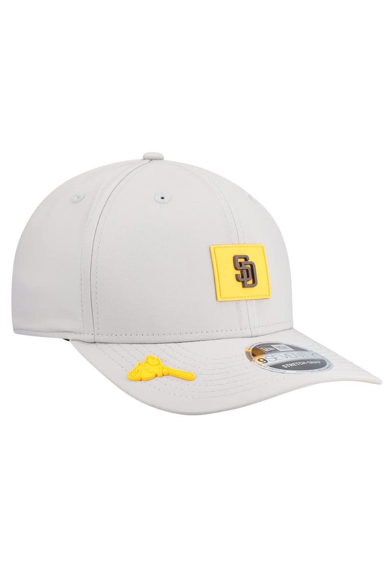 Men's New Era  Gray San Diego Padres 2026 Clubhouse 9SEVENTY Adjustable Hat, Alternate, color, Gray