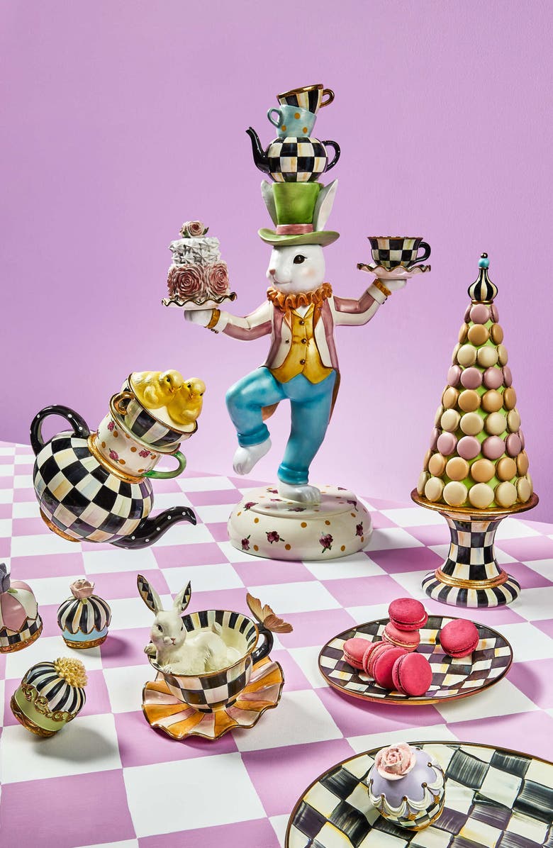 MACKENZIE CHILDS Rose Rabbit Centerpiece, Alternate, color, Multi