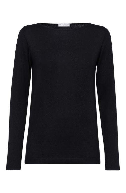 Brunello Cucinelli Sparkling Sweater In Black