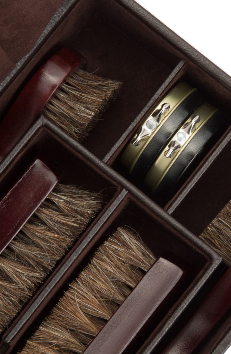 WOLF Blake Shoe Shine Kit, Alternate, color, Brown