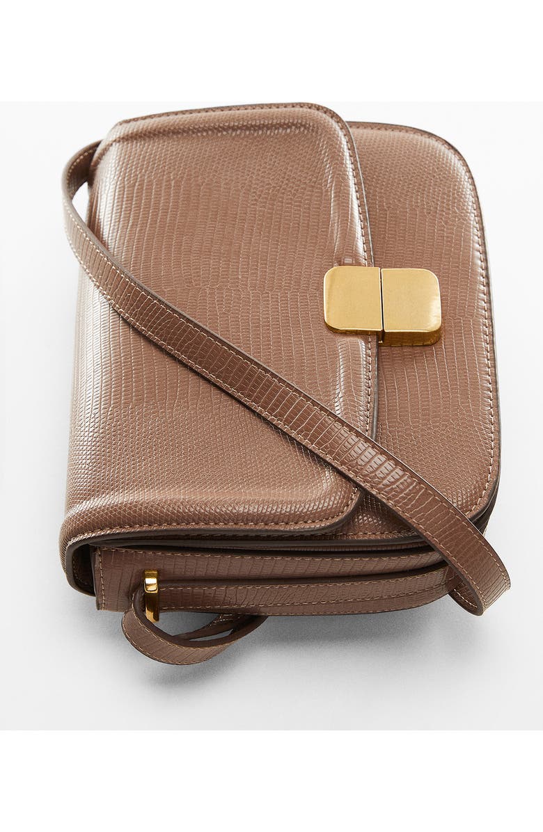 MANGO Lizard Embossed Crossbody Bag, Alternate, color,