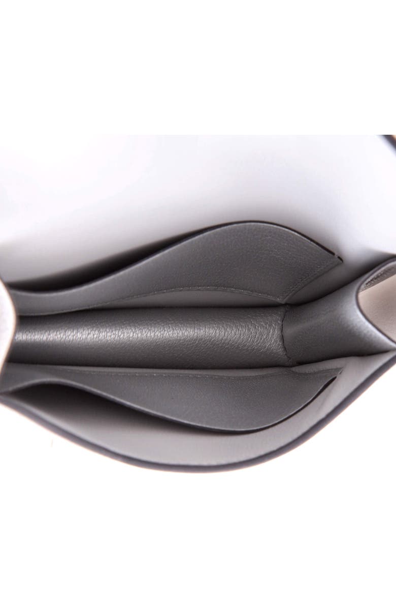 Pre-Owned Hermes Constance Slim Wallet Chevre Chamkilight, Alternate, color, Gris Argente