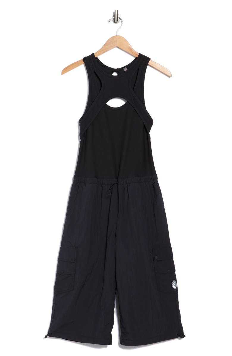 Free People Break It Down Jumpsuit, Alternate, color, Black