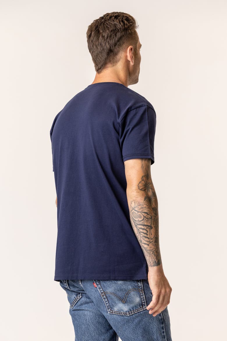 Organic Cotton Men's T-Shirt, Alternate, color, Navy Blue