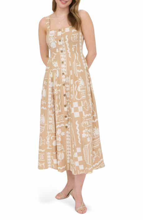 Blu Pepper Mixed Print Midi Sundress