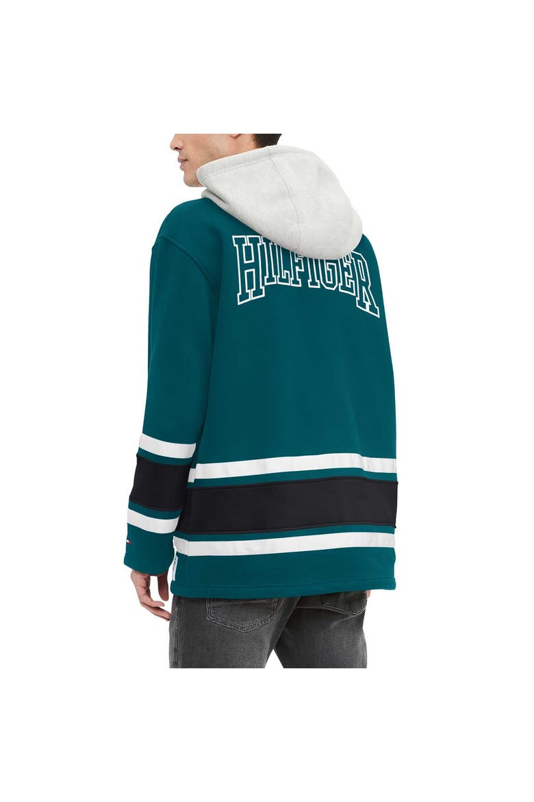 Men's Tommy Hilfiger Midnight Green Philadelphia Eagles Ivan Fashion Pullover Hoodie, Alternate, color, Green