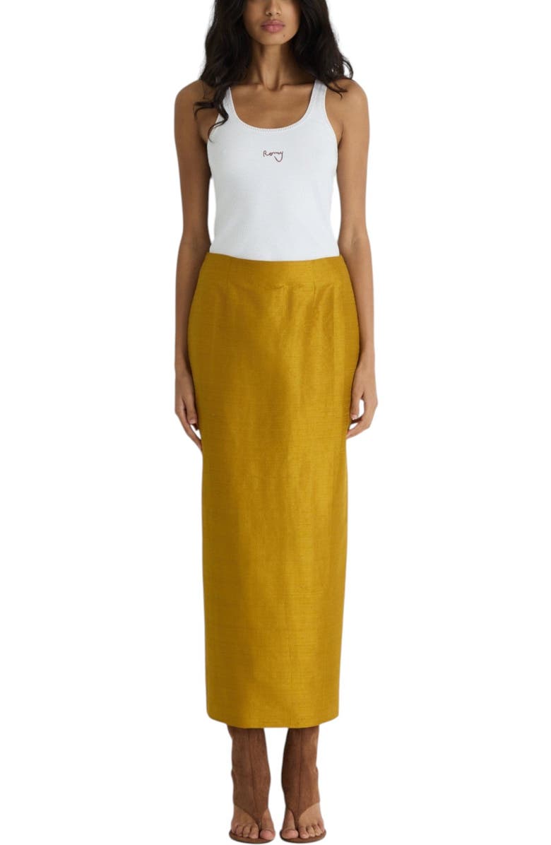Romy Veda Skirt, Main, color, Gold Gleam
