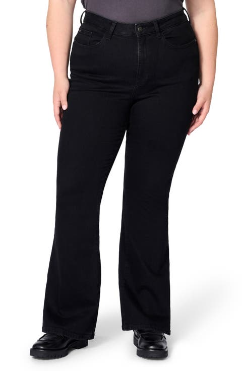 MIA High Waist Flare Jeans (Well) (Plus)