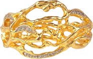 Susan Caplan 1990s Vintage Elizabeth Taylor Precious Vine Cuff