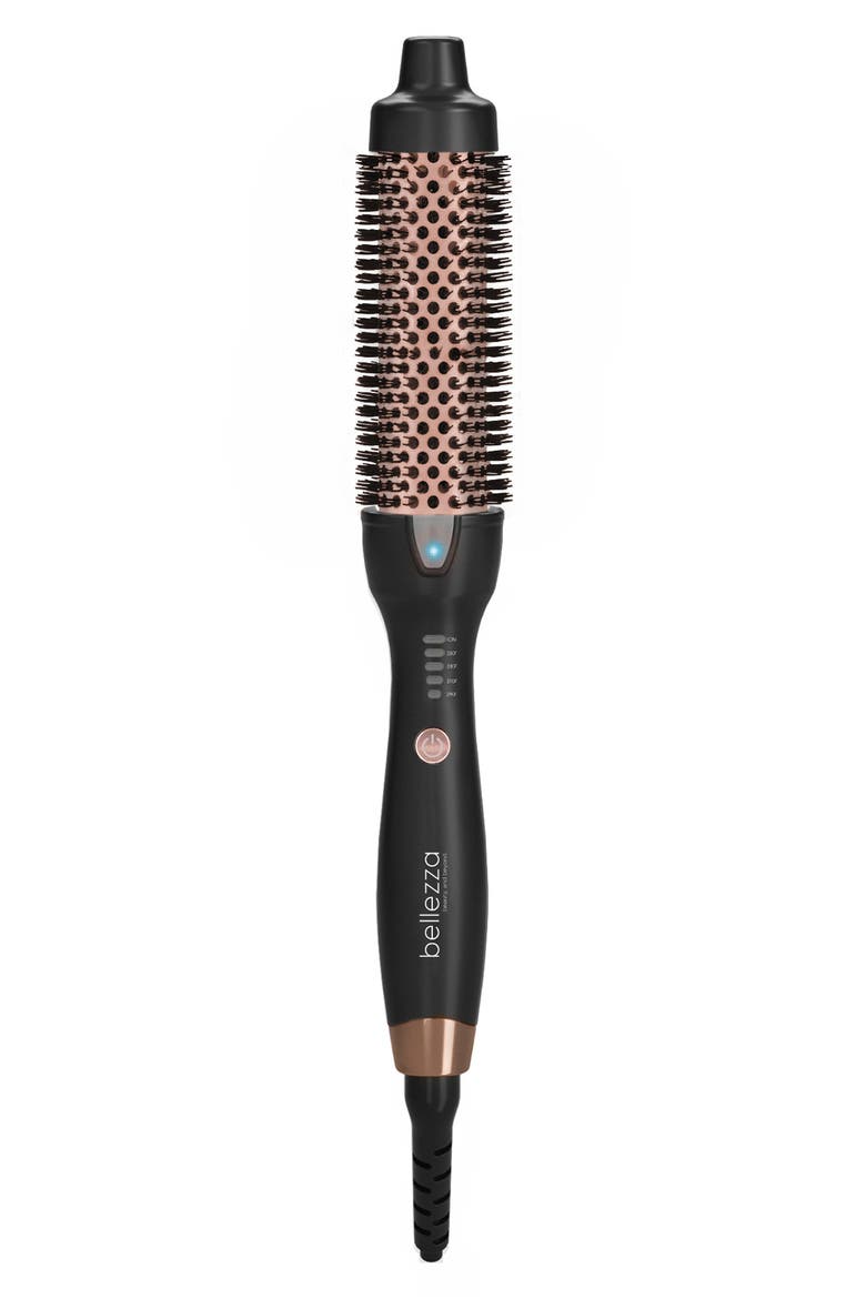 Bellezza 1.5-Inch Ionic Temperature Control Styling Brush, Main, color, BLACK/ ROSEGOLD