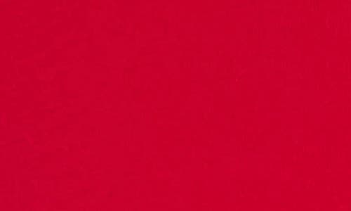 Tiny Tribe Core Ruffle Shoulder Cotton Jersey Romper In Red