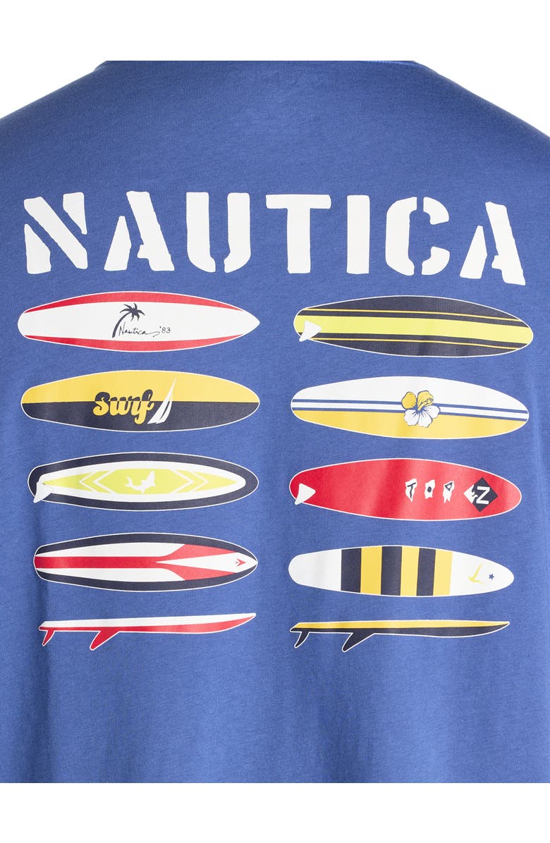 Nautica Big & Tall Beach Vibes Graphic Tee, Alternate, color, Union Blue