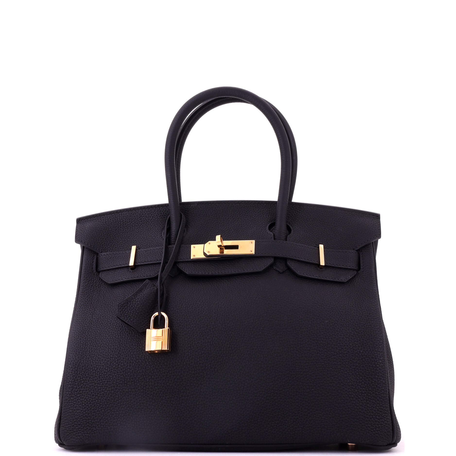 Birkin Handbag Black Togo with Rose Gold Hardware 30, Main, color, Black