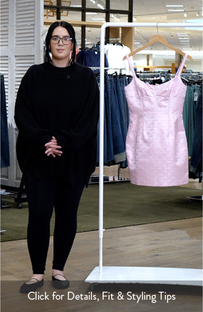 Deserae Jacquard Sleeveless Minidress, sales video thumbnail