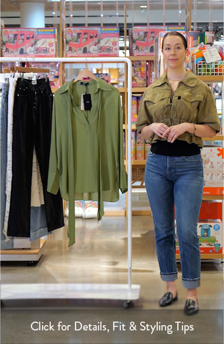 Tie Neck Chiffon Top, sales video thumbnail