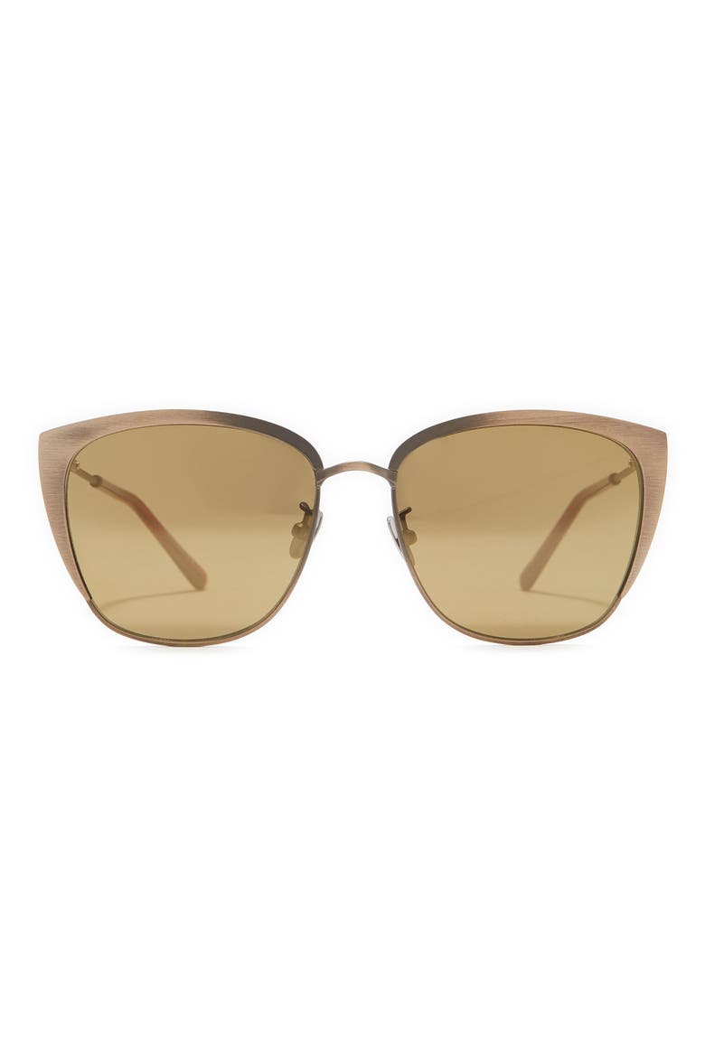 56mm Cat Eye Sunglasses, Main, color, BRONZE/MBZ