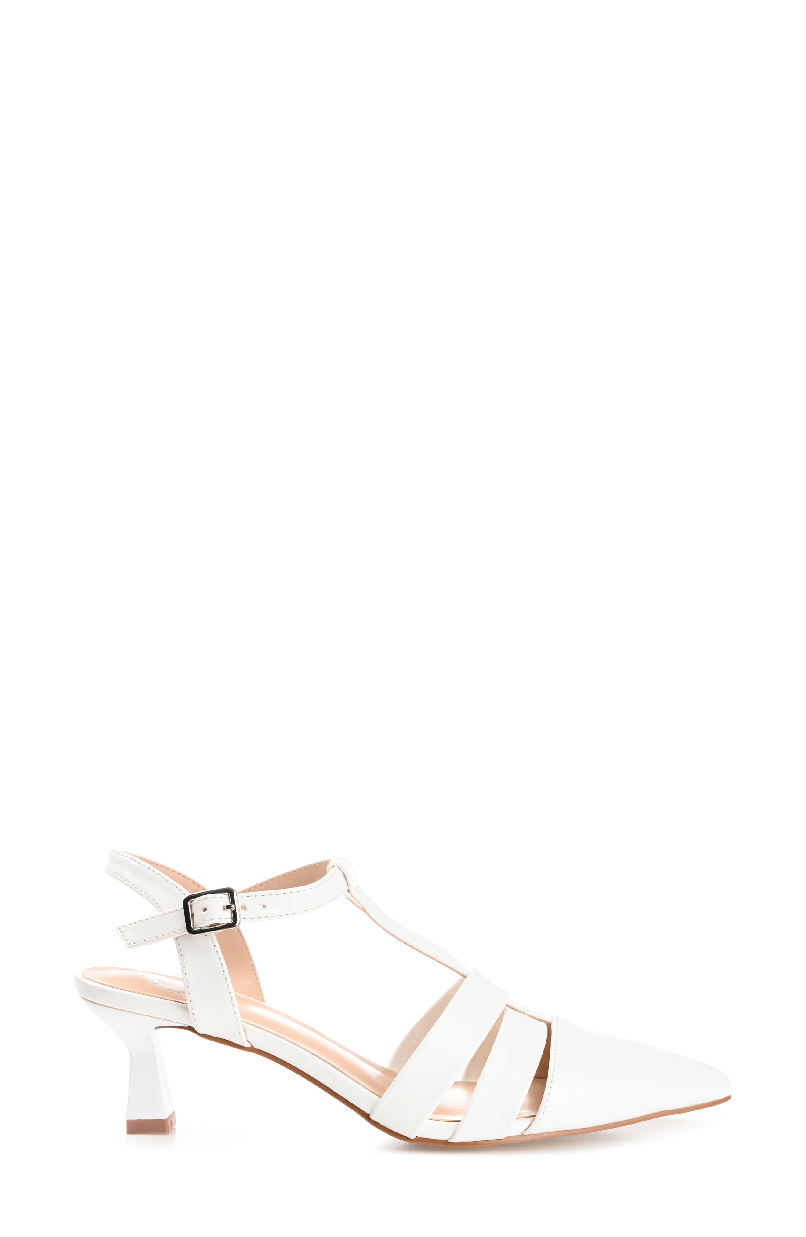 Journee Collection Jazlynn Pump, Alternate, color, White