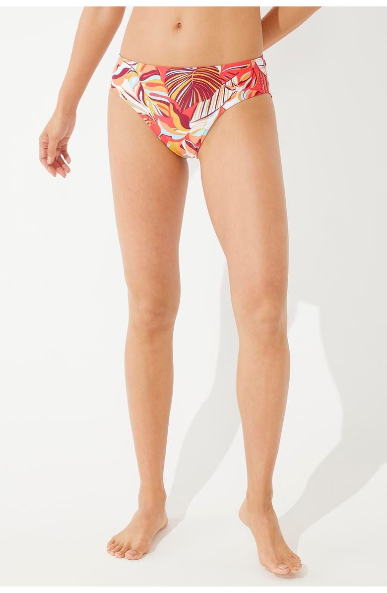 Coolibar Women's Reversible Swim Bottoms - UPF 50+ Sun Protection - Medley, Alternate, color, Nectarine Isla Palm
