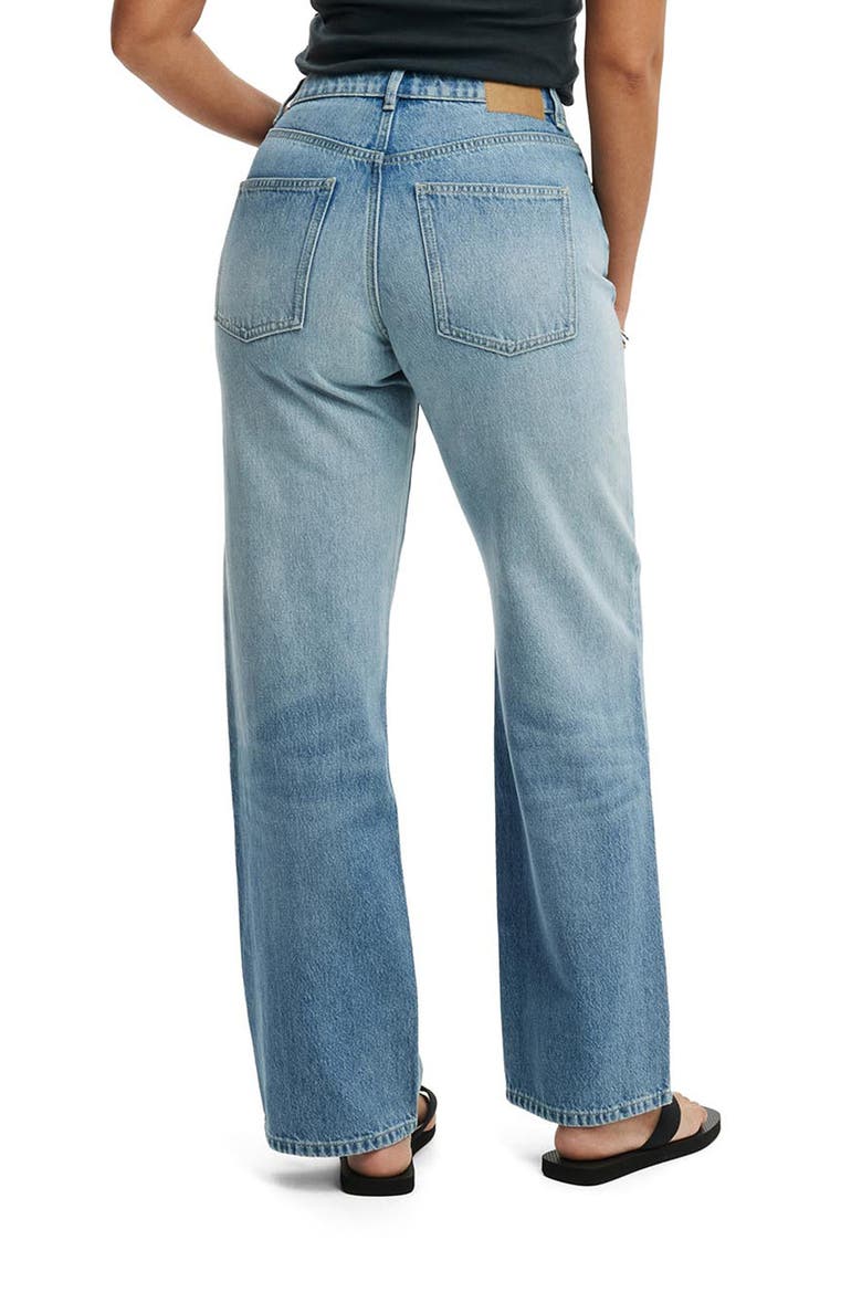 Curvy '91 High Waist Straight Leg Jeans, Alternate, color, FAIRLIGHT BLUE