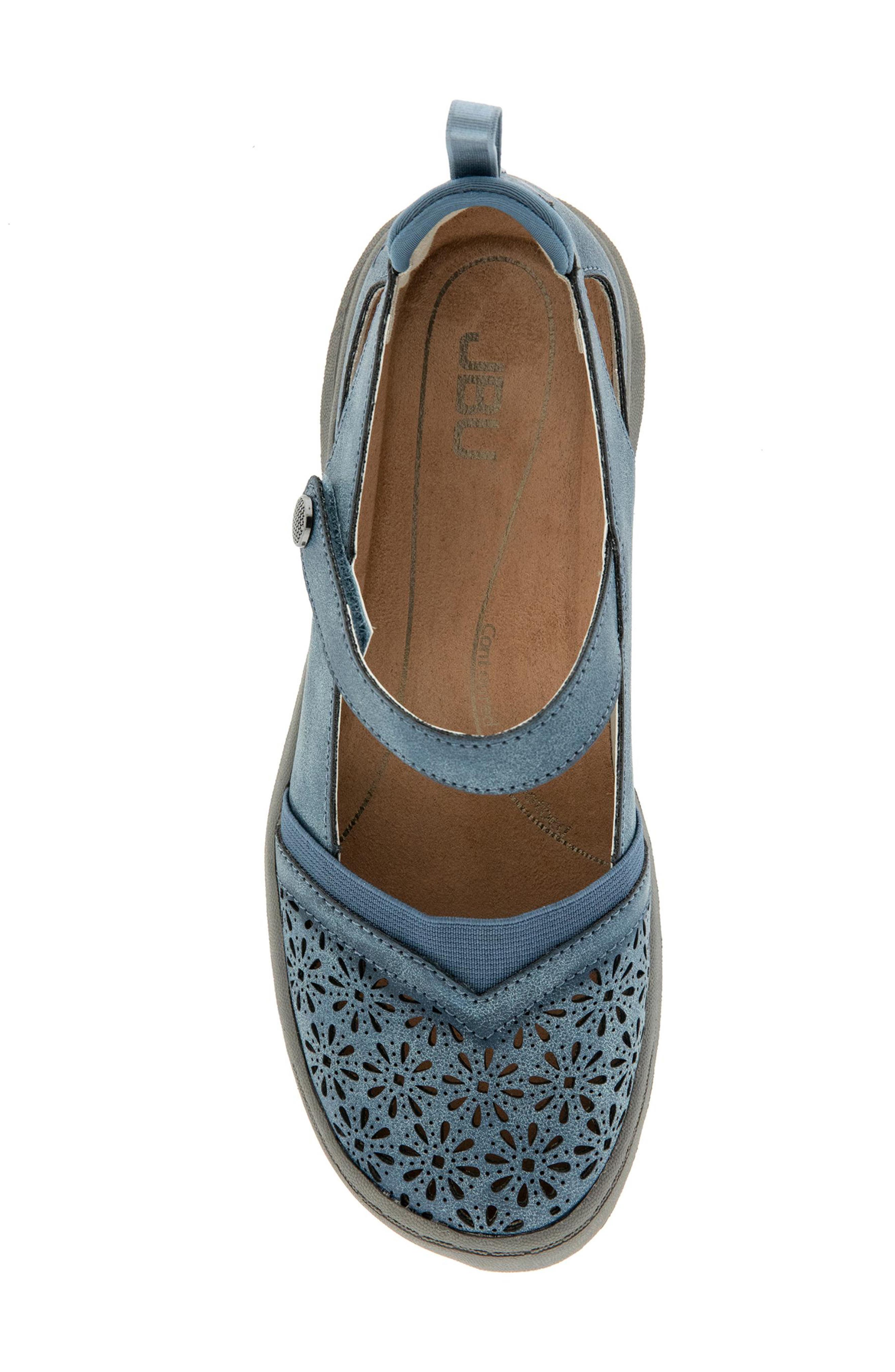 Rya Slip-On Flat, Alternate, color, DENIM