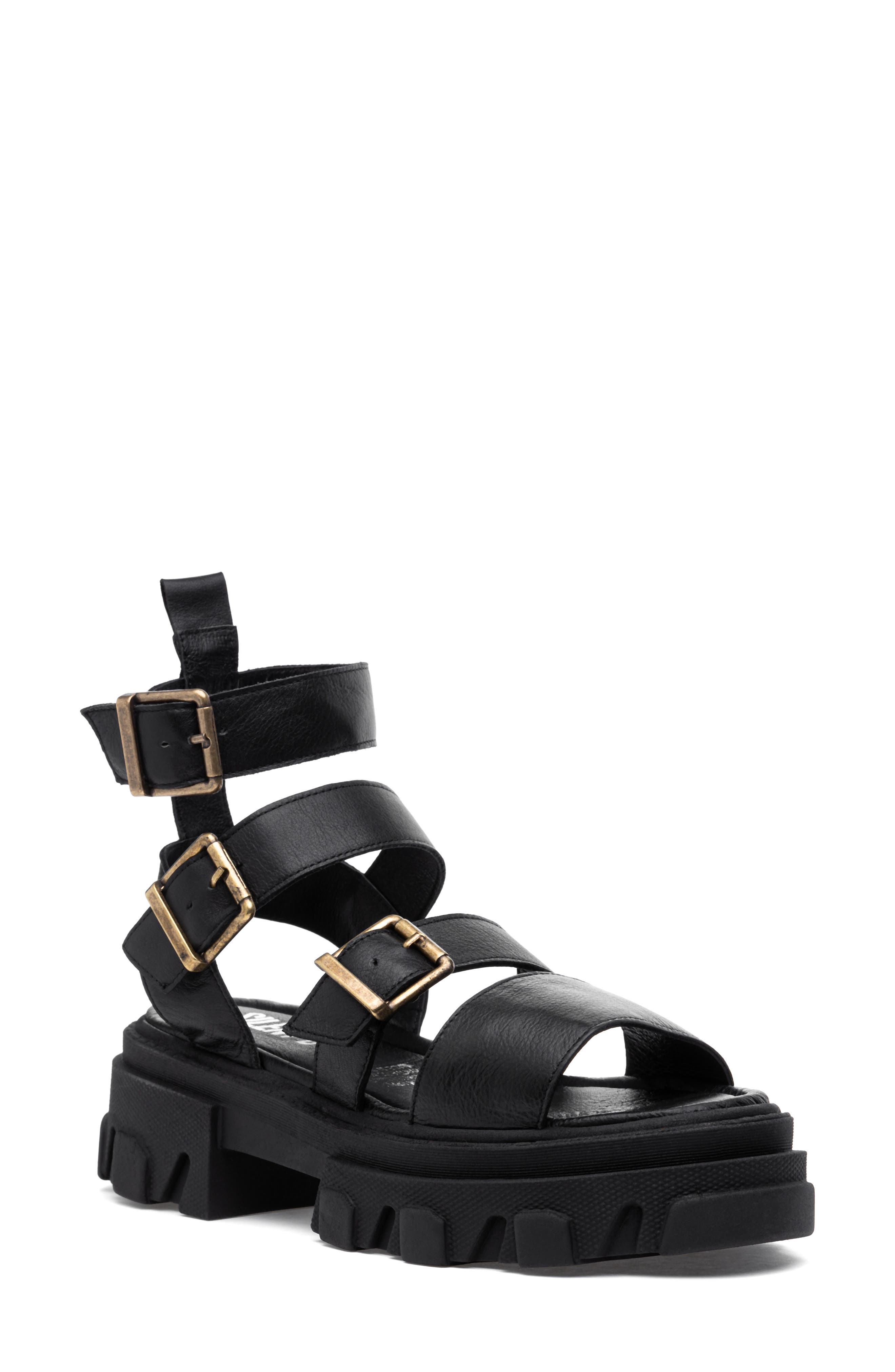Silent D Cancan Lug Gladiator Sandal, Main, color, 