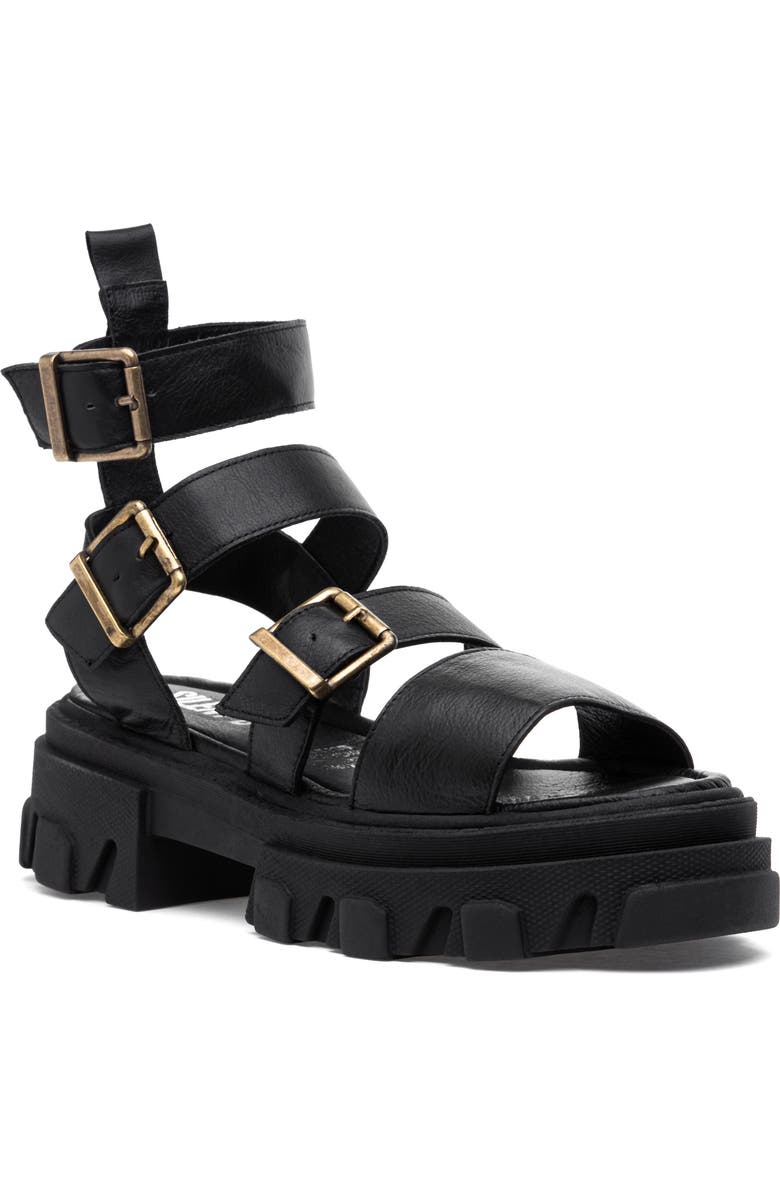 Silent D Cancan Lug Gladiator Sandal, Main, color,