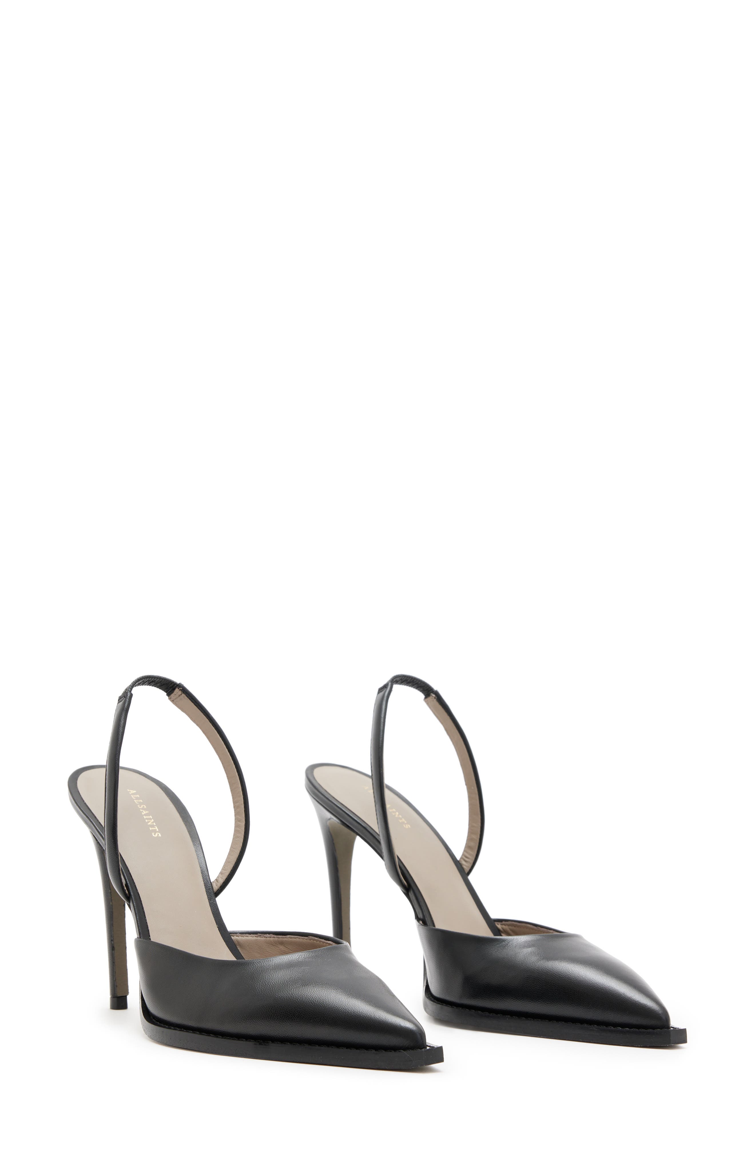 AllSaints Lily Slingback Pointed Toe Pump, Main, color, 