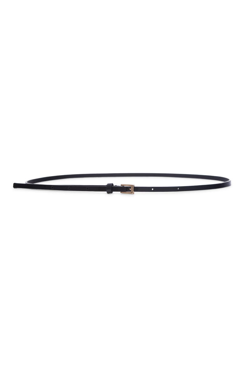Patent Leather Belt, Main, color, BLACK