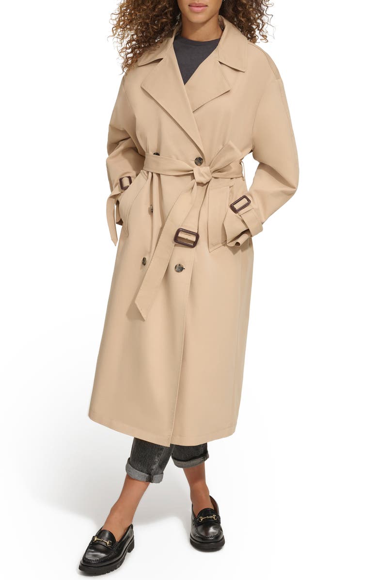 Levi's<sup>®</sup> Belted Long Trench Coat, Main, color,