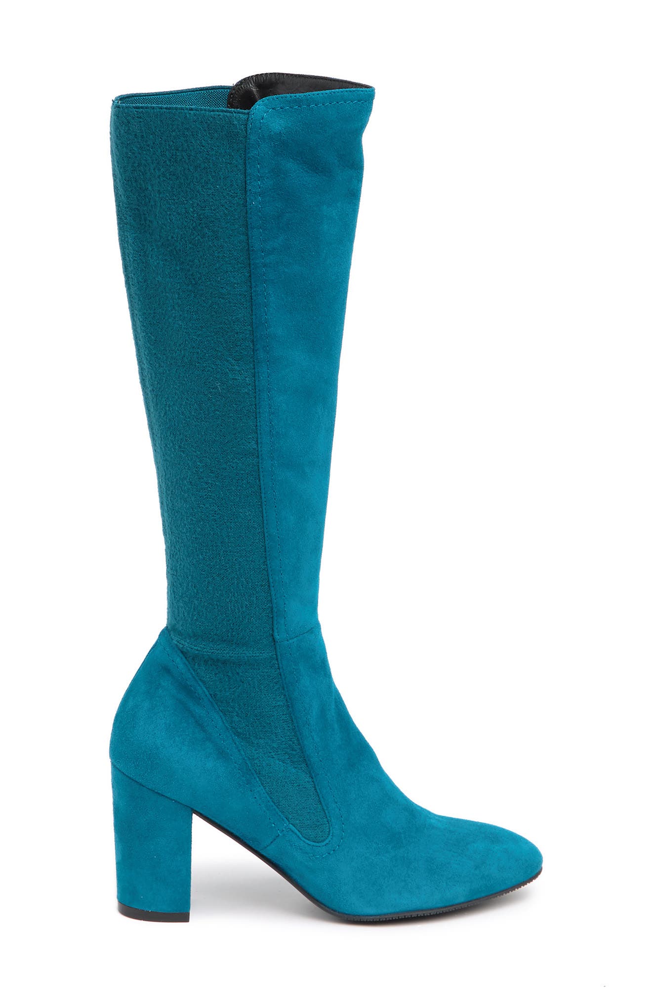 Livia Suede Tall Boot, Alternate, color, PEACOCK