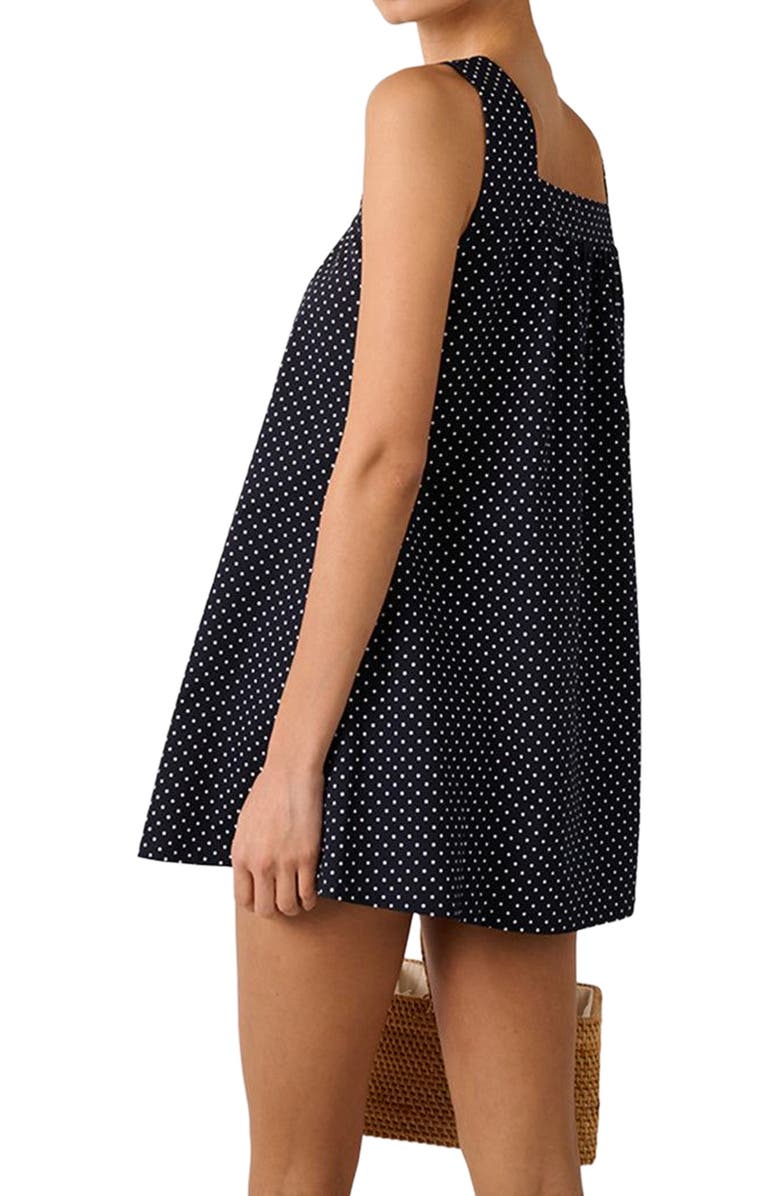 WeWoreWhat Square Neck Babydoll Mini Dress, Alternate, color,