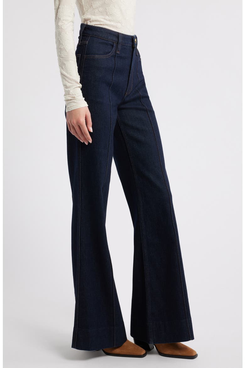 Skylar High Waist Flare Trouser Jeans, Alternate, color, RINSE