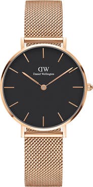 Daniel Wellington Classic Petite Mesh Strap Watch, 32mm