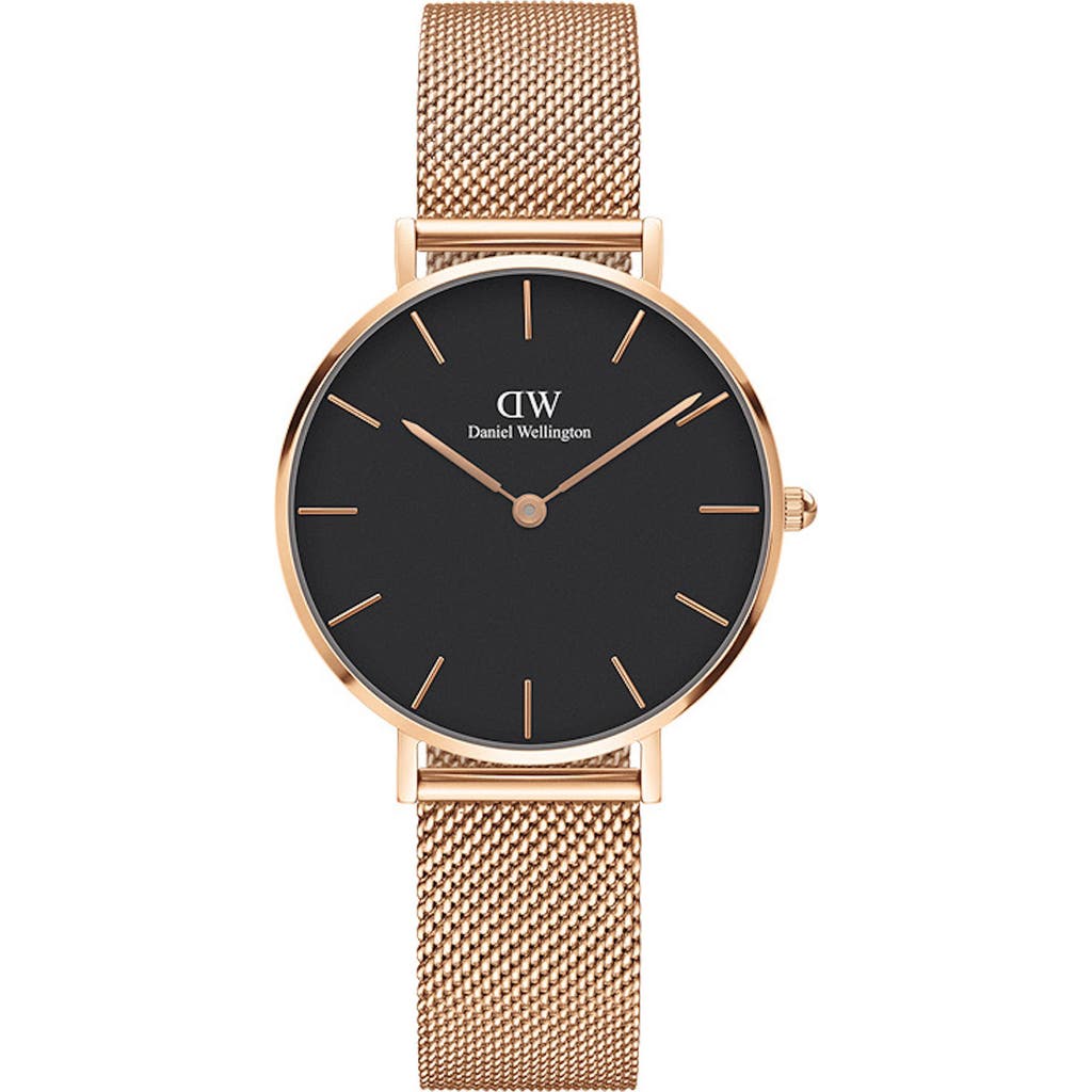 Daniel Wellington Classic Petite Mesh Strap Watch, 32mm in Rose Gold/white/rose Gold  product