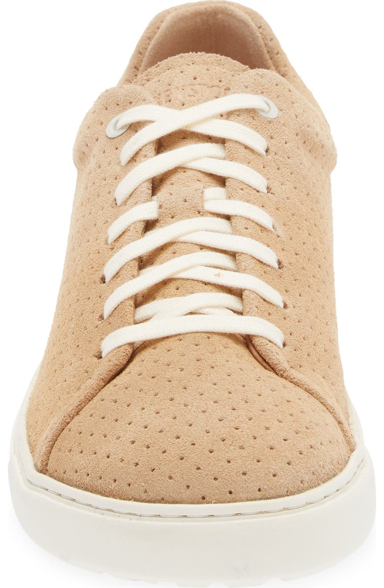 Birkenstock Bend Low Top Sneaker, Alternate, color, Beige Dotted Suede