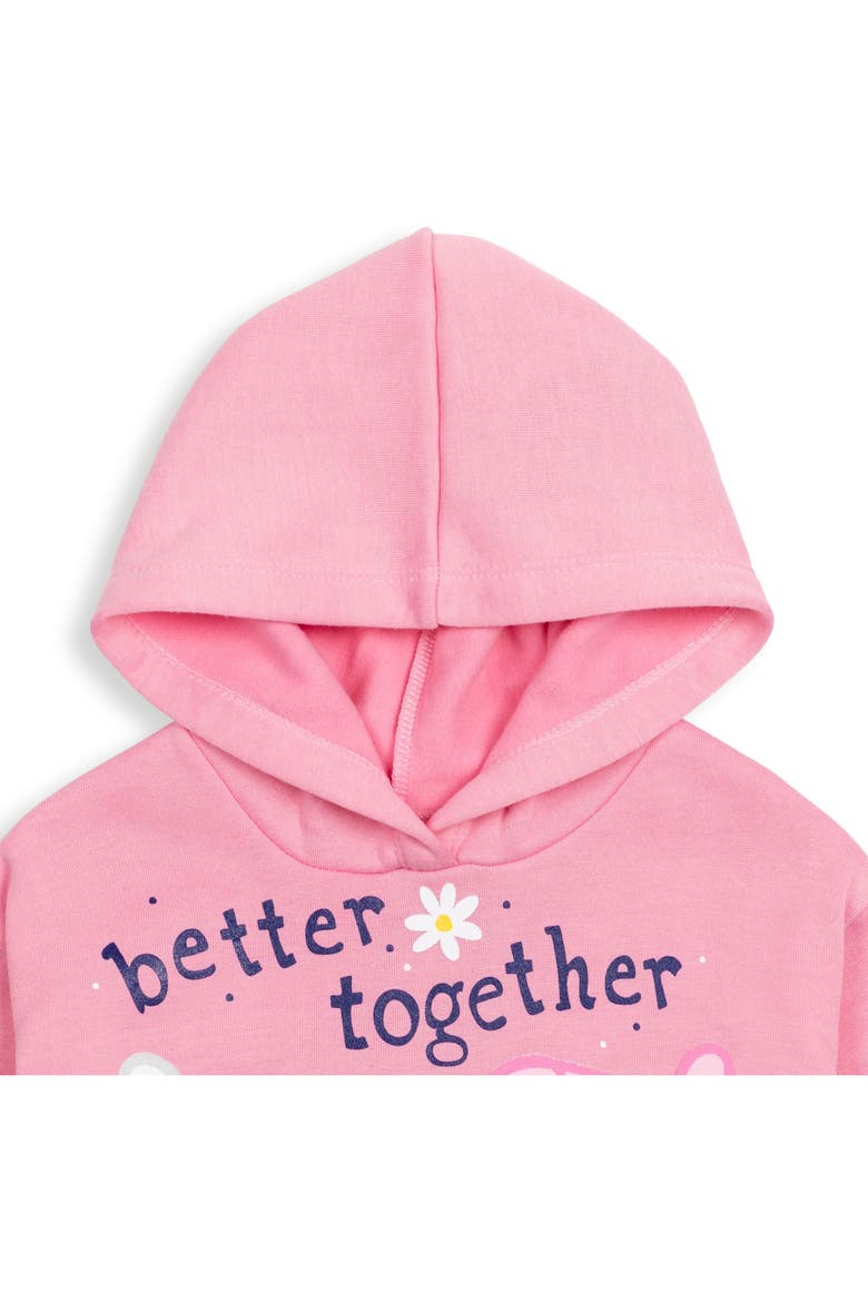 2-piece Fleece Hoodie And Leggings Set, Alternate, color, Peppa Pink Navy