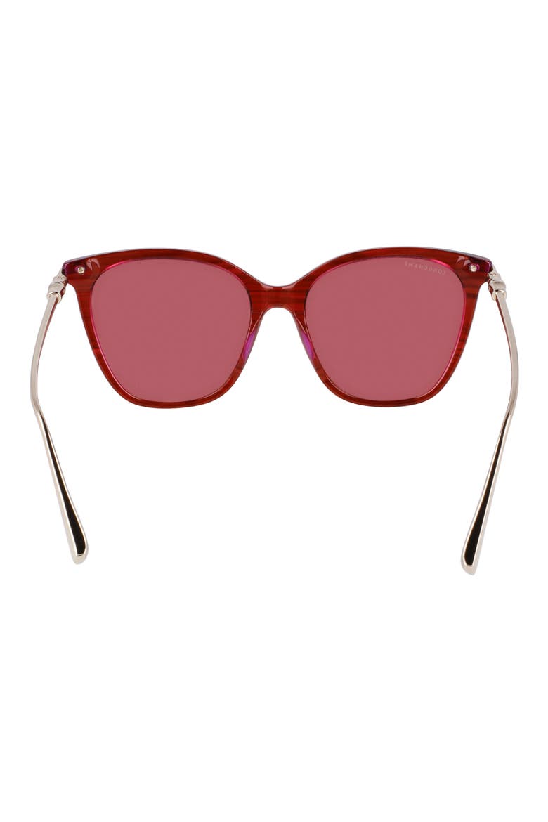 Roseau 55mm Rectangular Sunglasses, Alternate, color, STRIPED RED