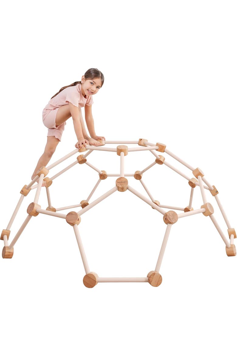Wooden Climber for Kids, Main, color, Blush